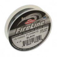 Fireline rijgdraad 0.12mm (4lb) Black - 13.7m